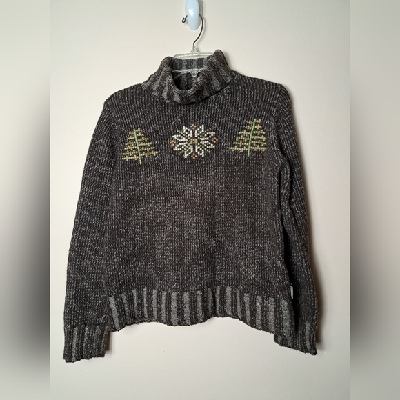 WOOLRICH Hickory Turtleneck Sweater Size Small - Cotton / Lambs Wool blend - Picture 2 of 11